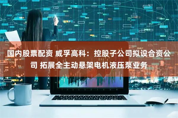 国内股票配资 威孚高科：控股子公司拟设合资公司 拓展全主动悬架电机液压泵业务