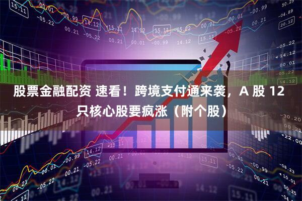 股票金融配资 速看！跨境支付通来袭，A 股 12 只核心股要疯涨（附个股）